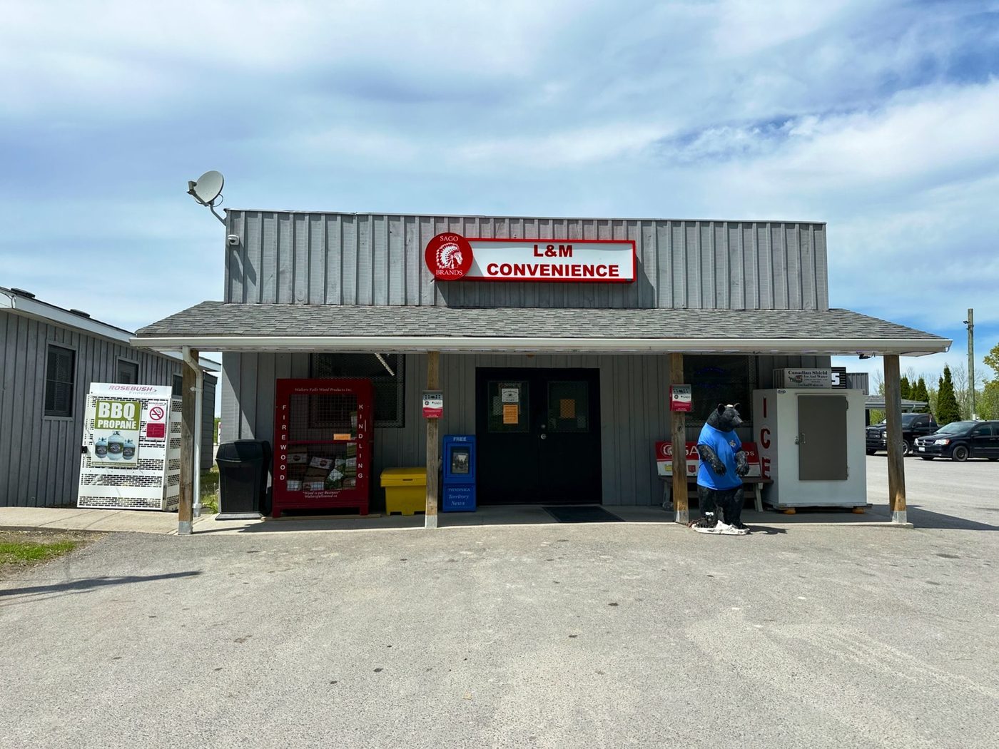 L&M Enterprises store front in Deseronto, Ontario