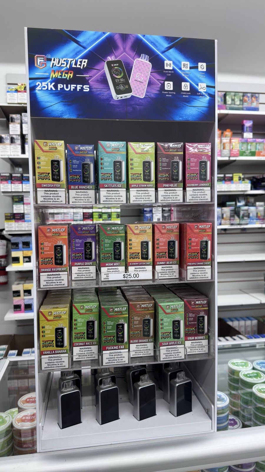 Vape product display